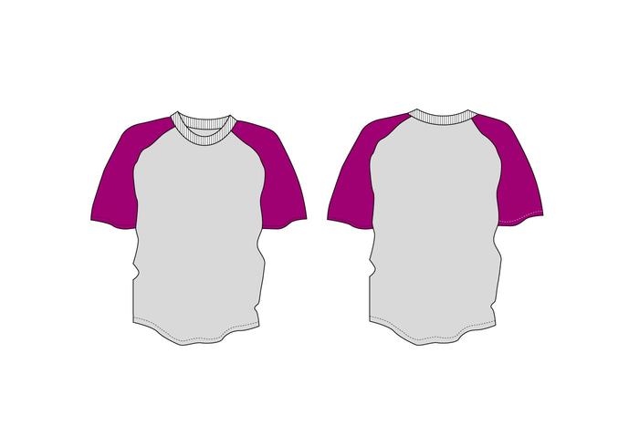 Youth Raglan Vector T-shirt Template Youth Raglan Vector T-shirt Template