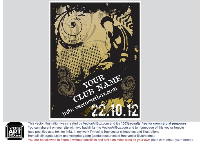 Great Free Vector Flyer Template For Party Great Free Vector Flyer Template For Party