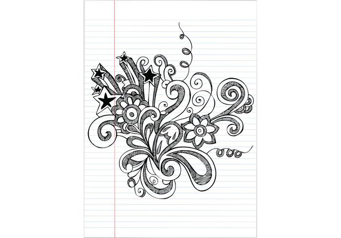 Hand Drawn Notebook Doodle Flower Vector Illustration Hand Drawn Notebook Doodle Flower Vector Illustration