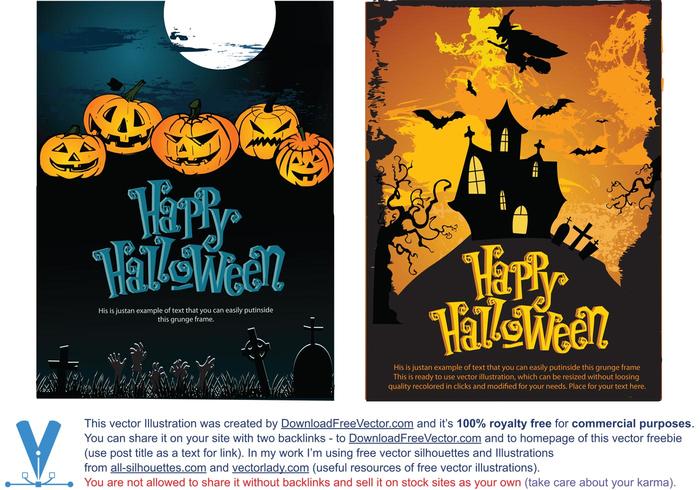 Vector Halloween Templates Vector Halloween Templates