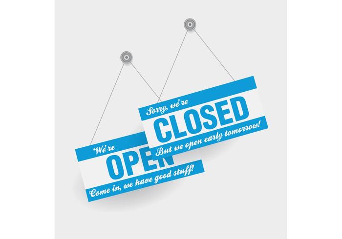Open and Closed Signs Open and Closed Signs