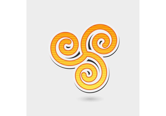 Vector Triskellion Icon Vector Triskellion Icon