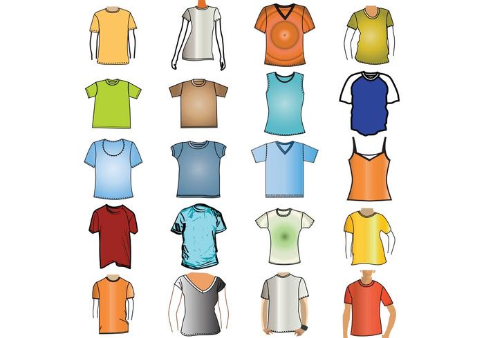 T-Shirt Template Free Vector Pack T-Shirt Template Free Vector Pack