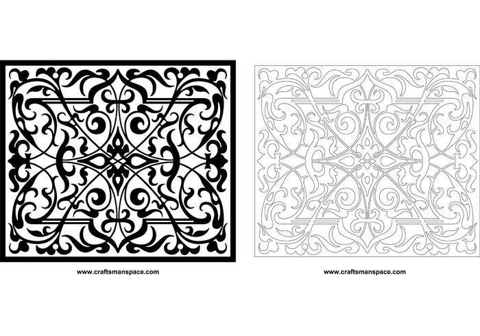 Decorative ornamental panel Decorative ornamental panel