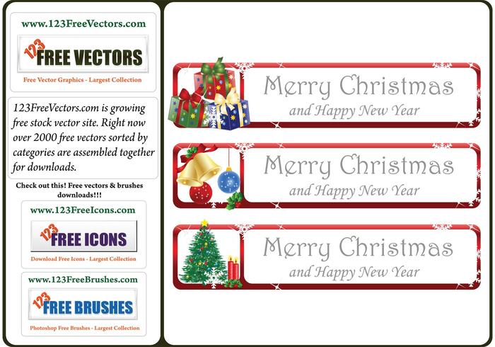 Christmas Greeting Banner Vector Christmas Greeting Banner Vector
