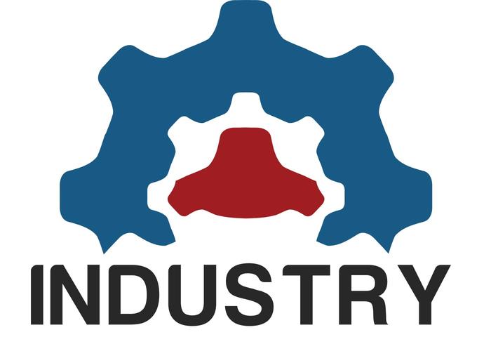 Logotipo industrial vector