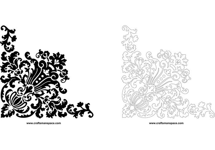 Corner design ornament Corner design ornament