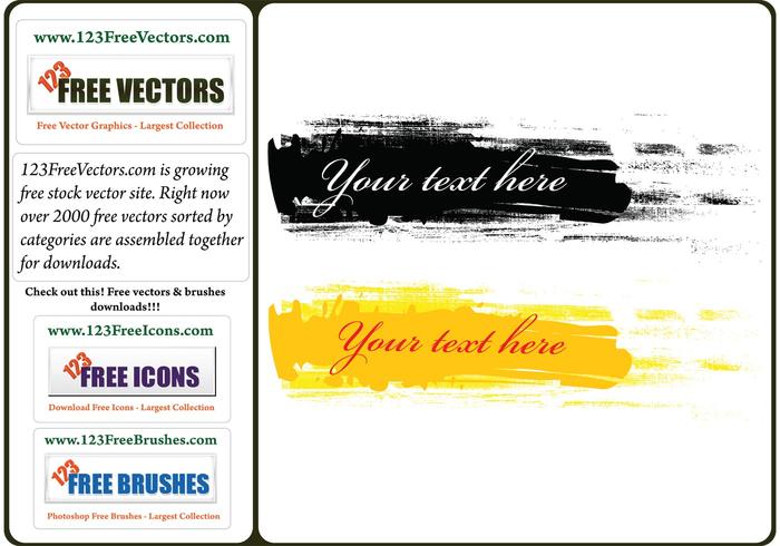 Free Grunge Text Banner Vector Graphics Free Grunge Text Banner Vector Graphics