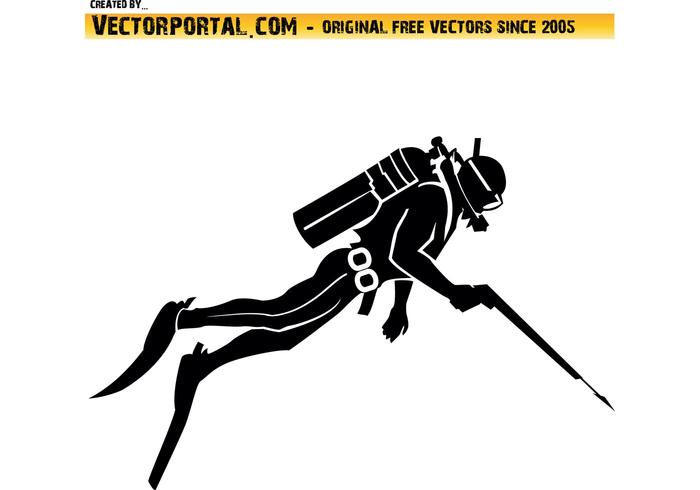 Diver Vector Clip Art Diver Vector Clip Art