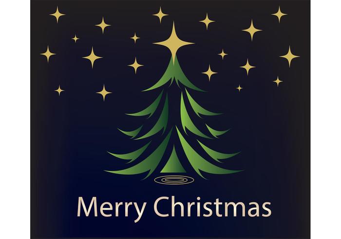 Green Christmas tree trival black background Green Christmas tree trival black background