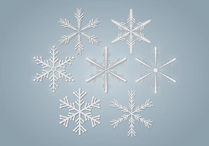 Snowflakes Free Vector Snowflakes Free Vector