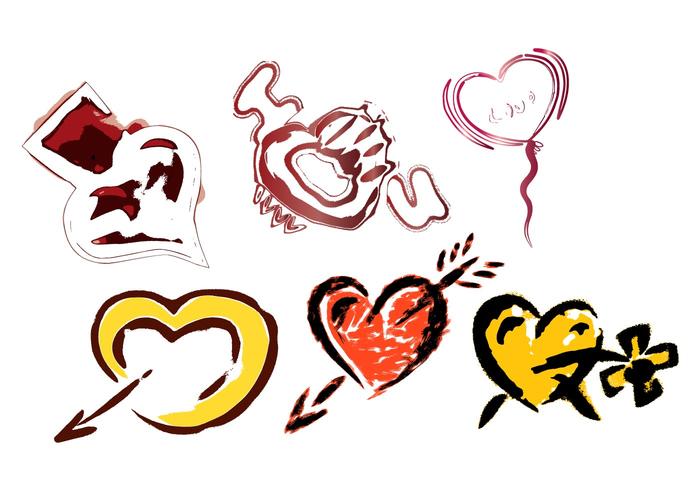 Free Valentine’s Love Heart Vector Set-1 Free Valentine’s Love Heart Vector Set-1