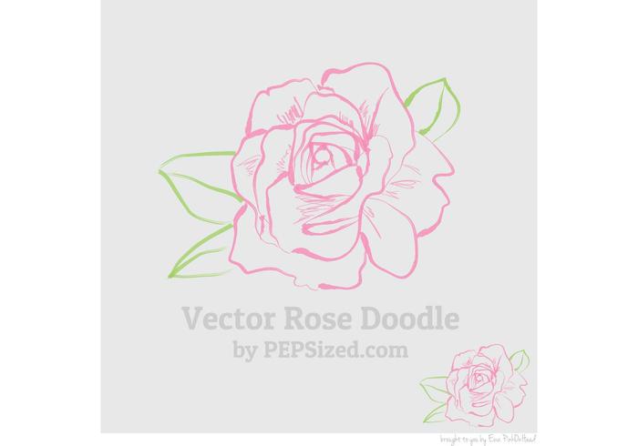 Vector Rose Doodle Vector Rose Doodle