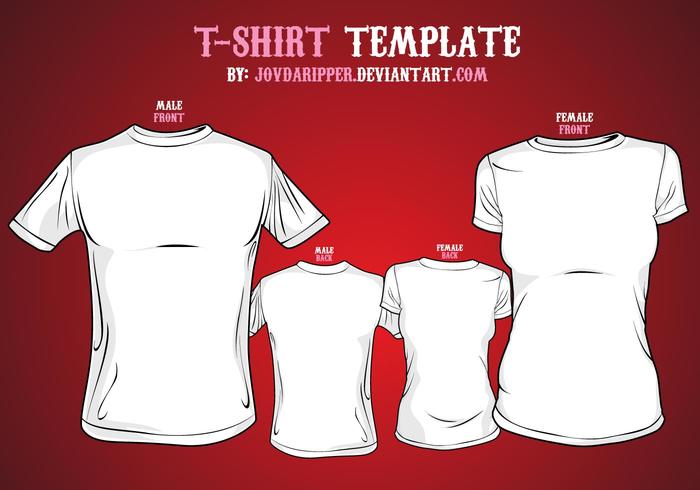 Free Vector T-shirt Template Free Vector T-shirt Template