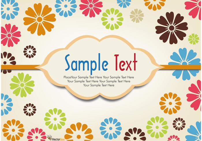 Vector Flowers Background Vector Flowers Background