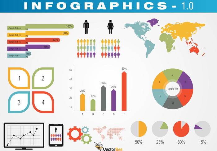 Vector set of Infographic Elements Vector set of Infographic Elements