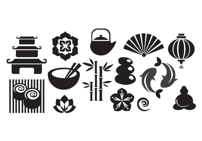 Japanese Icons Set Japanese Icons Set