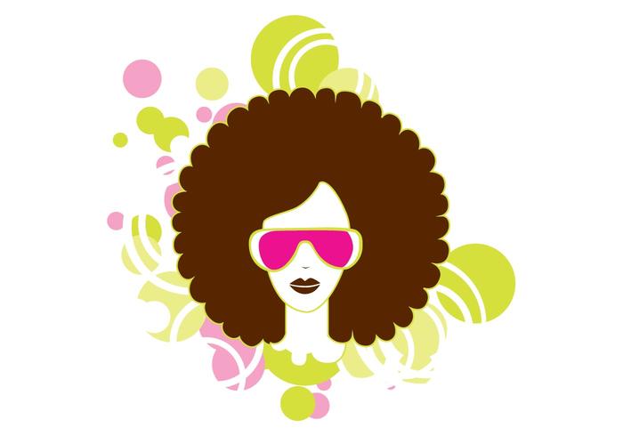 Afro Woman Vector Afro Woman Vector