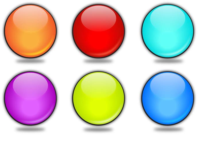 Rounded Vector Glossy Button Rounded Vector Glossy Button
