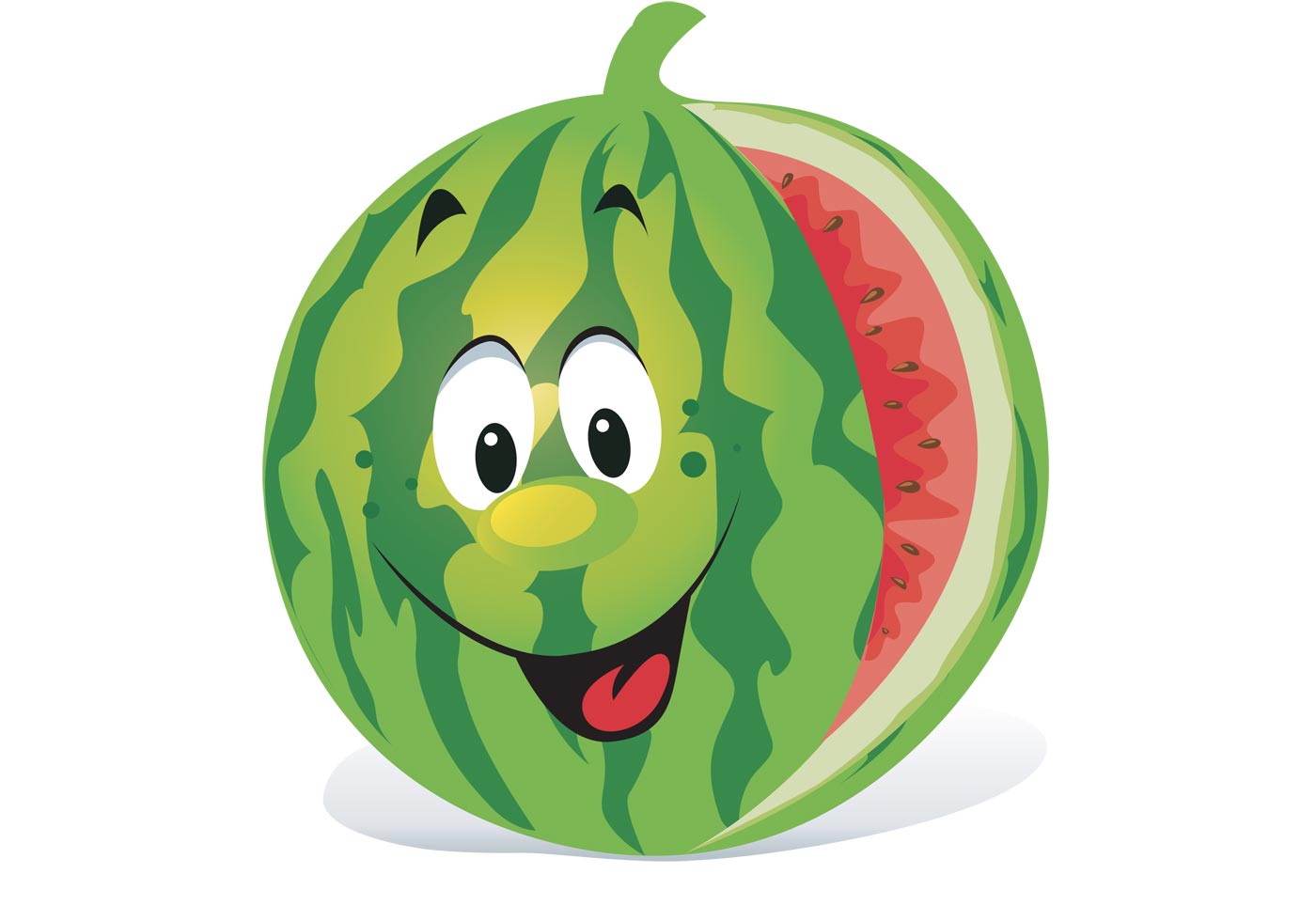 Cartoon Watermelon - Download Free Vector Art, Stock Graphics & Images