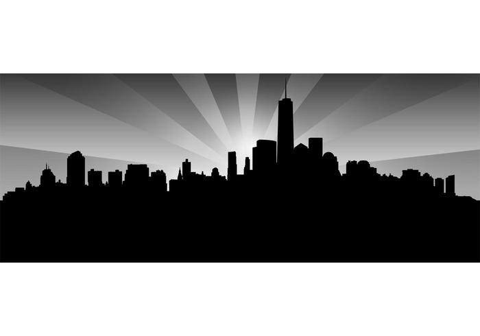 New York Skyline Free Vector Graphic New York Skyline Free Vector Graphic