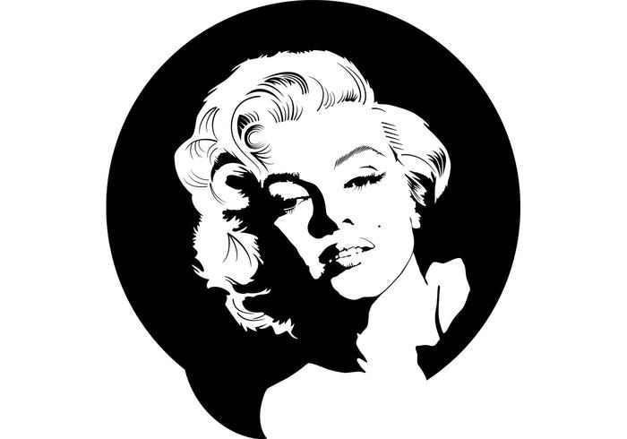 Marilyn monroe vectorial vector