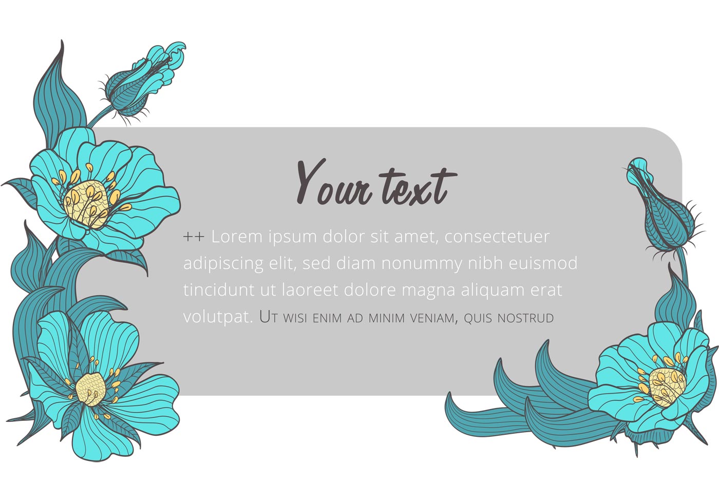 Download Flower Banner Template - Download Free Vector Art, Stock ...