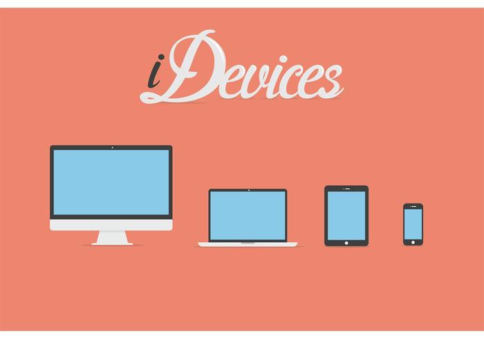 Free Vector Flat iDevice Icons Free Vector Flat iDevice Icons