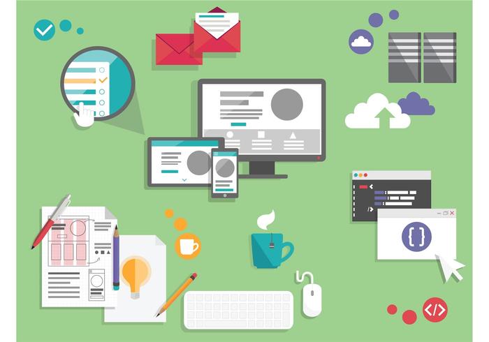 Free Tech and Web Elements Vector Pack Free Tech and Web Elements Vector Pack