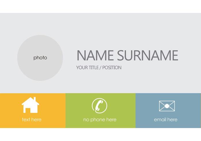 Free Business Card Vector Template Free Business Card Vector Template