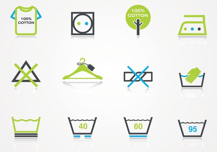 Laundry Icons Vector