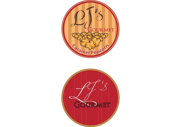 LJS Gourmet Popcorn Logo Vector LJS Gourmet Popcorn Logo Vector