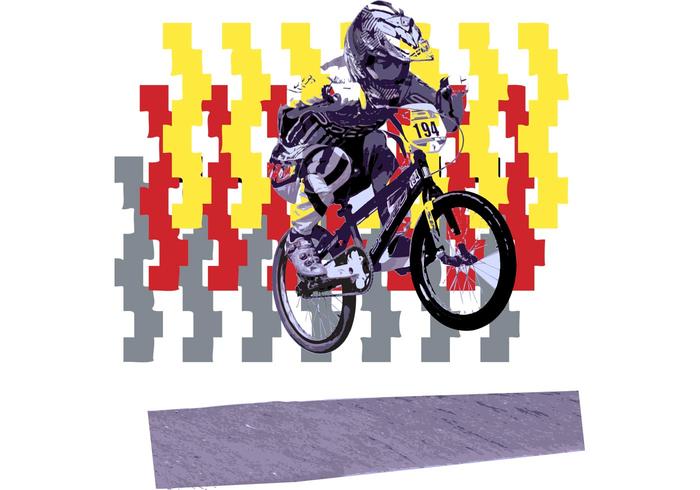 USA BMX Biker Vector - The Flea