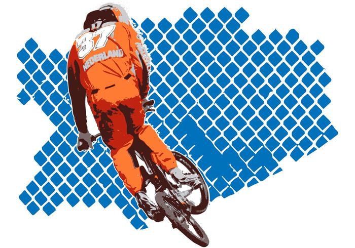 Free Vector BMX Racer Free Vector BMX Racer