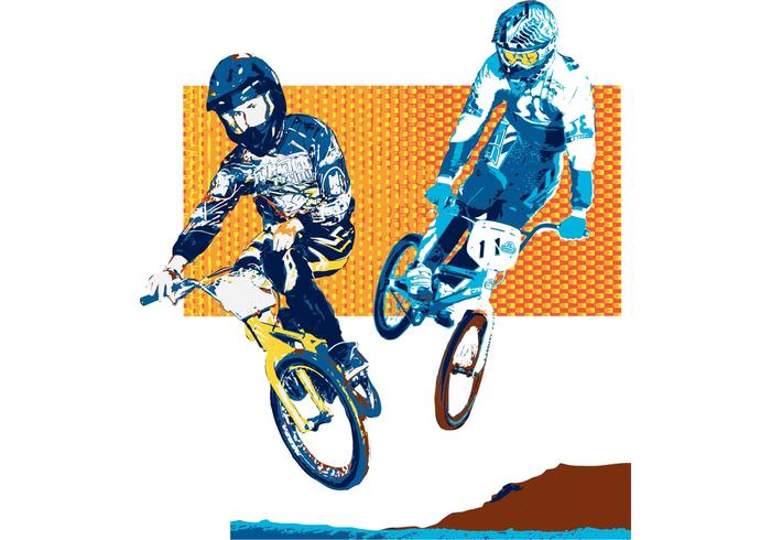 Biker Vector USA BMX Dual Style Biker Vector USA BMX Dual Style