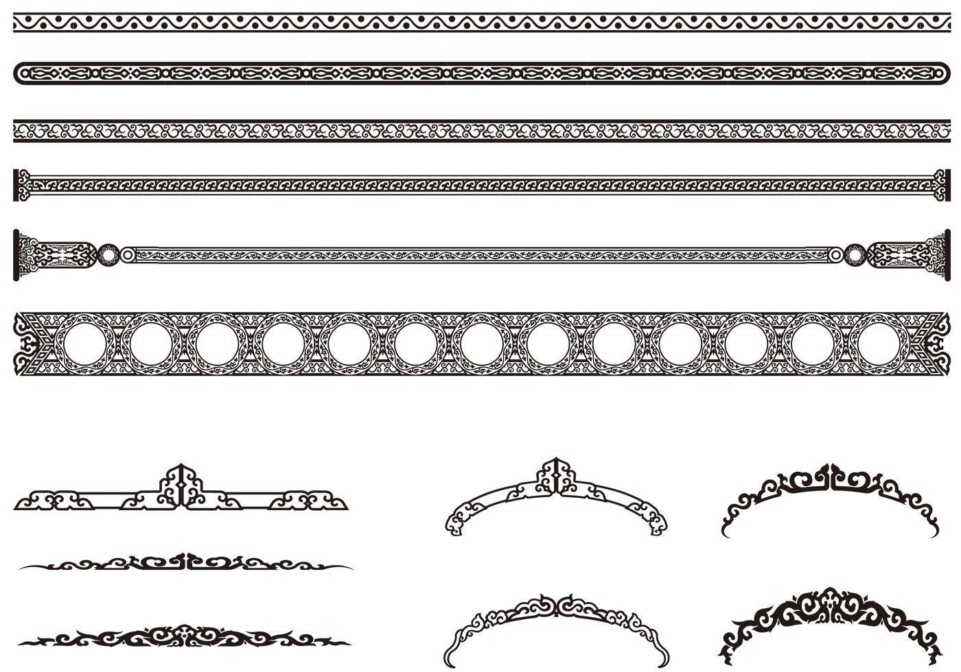 Орнамент из лавровых листьев. Венок орнамент. Декоративные линии для текста. Украшения изображения обрамляющей полоской. Орнамент древнерусский и византийский.