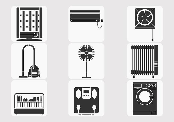 Paquete de vectores de electrodomésticos