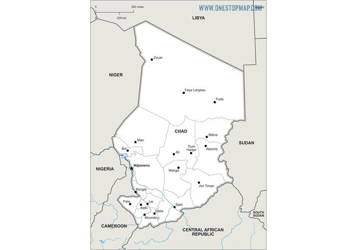 Free Vector Map of Chad Free Vector Map of Chad