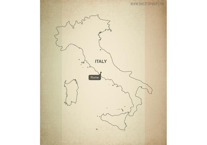 Free Vector Map of Italy Free Vector Map of Italy