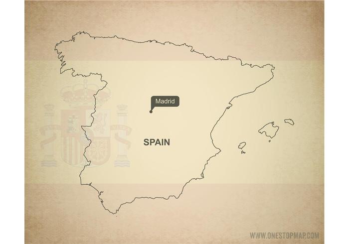 Free Vector Map of Spain Free Vector Map of Spain