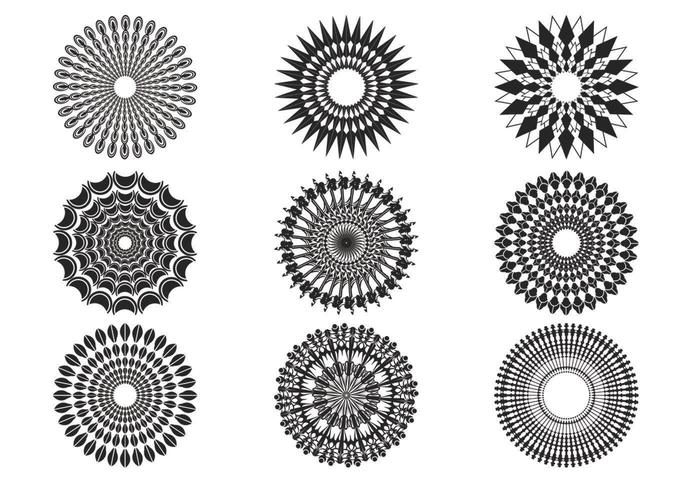 Decorative Sunburst Vectors