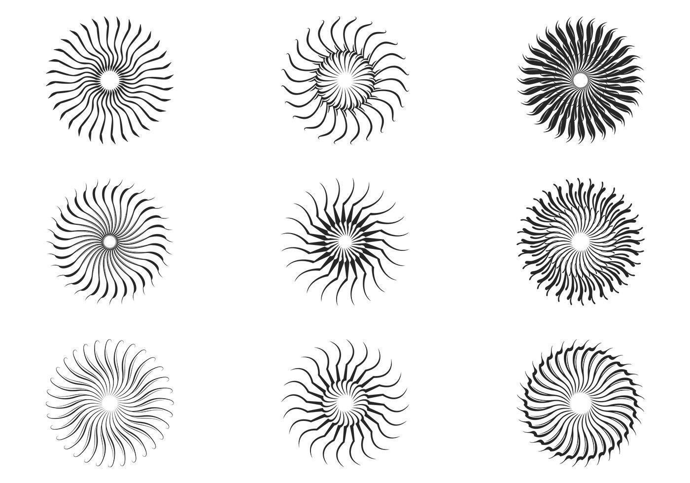 Sun Rays Dxf Sun Rays Vector Set 61668 Vector Art at Vecteezy