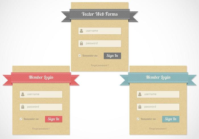 Web De La Cinta De Cartón Desde Vector Pack