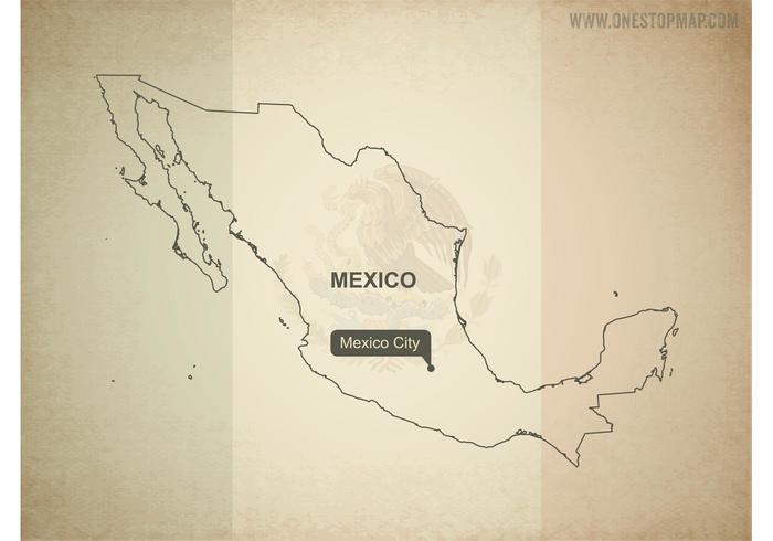 Free Vector Map of Mexico Free Vector Map of Mexico