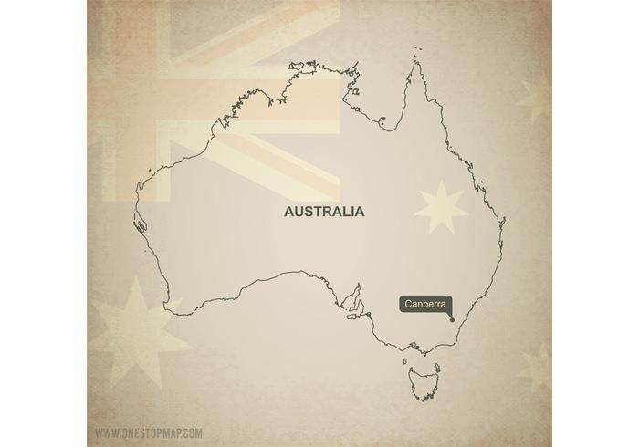 Free Vector Map of Australia Free Vector Map of Australia
