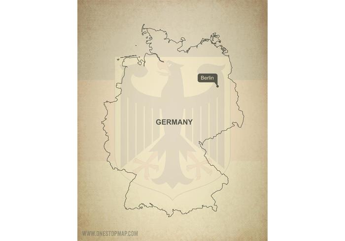 Free Vector Map of Germany Free Vector Map of Germany