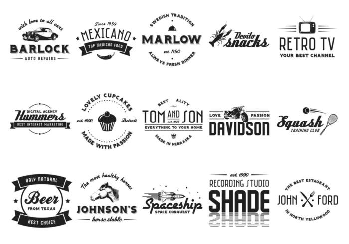 Vintage Badge Vector Pack