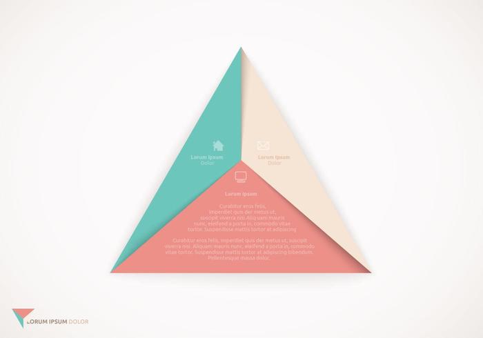 Origami Triangle Design Vector