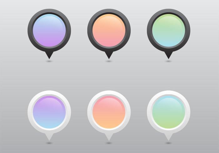 Pastel Pointer Vector Set