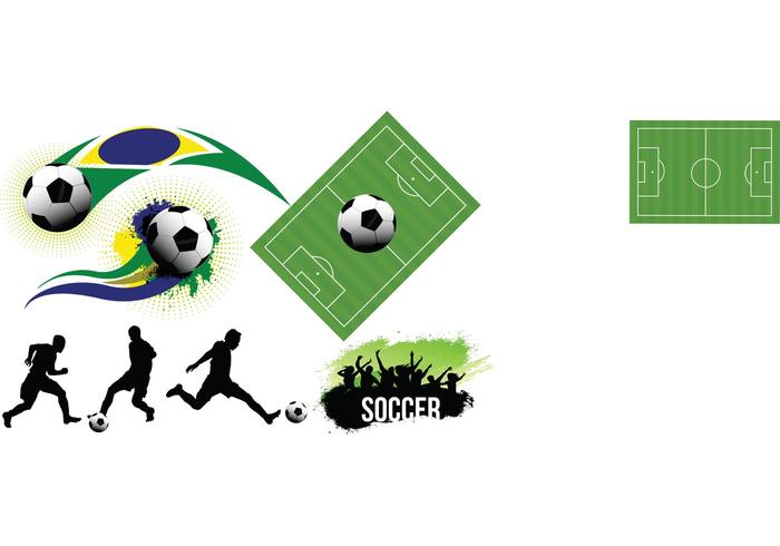 Soccer Vector Elements Set Soccer Vector Elements Set